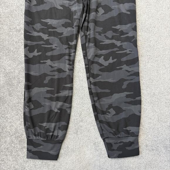 Athleta Salutation Camo Jogger Pants Womens Small Black Gray High Rise Yoga - Picture 3 of 11